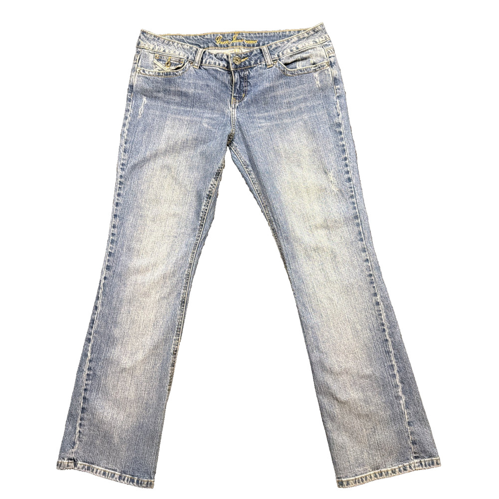 VTG GUESS Doheny Jeans Women's Sz 34 (34x33) Light Wash Low Rise Bootcut